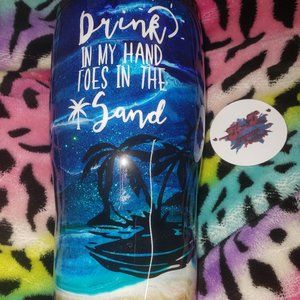 Handmade Epoxy 20oz Curve Tumbler